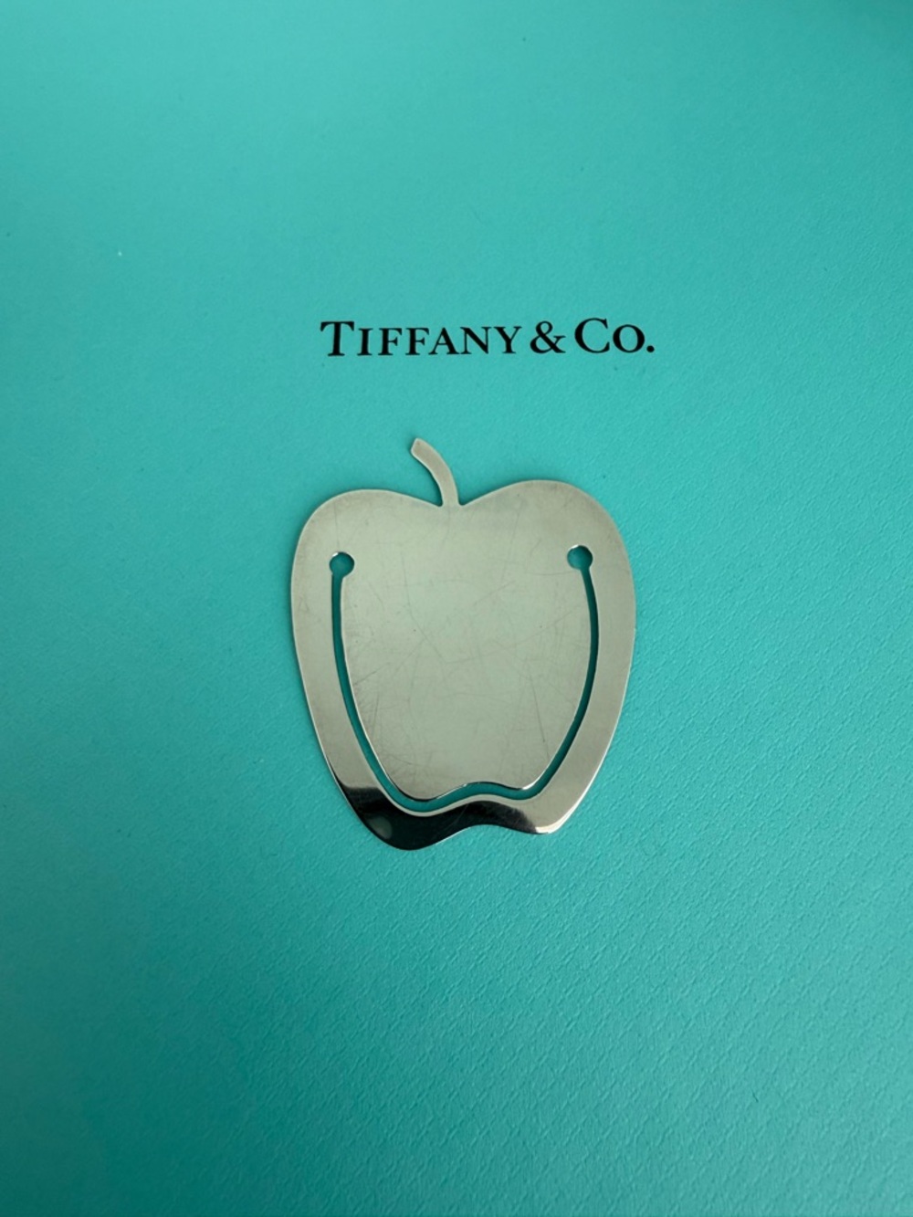 Tiffany & Co. Sterling Silver Apple-Shaped Bookmark
